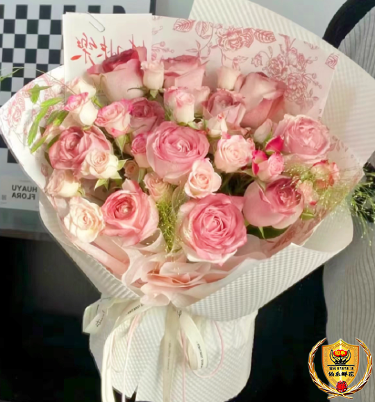 【网红热卖】9朵伯爵红茶搭配多头折射玫瑰混搭鲜花束生日鲜花送恋人送女友送老师花店配送