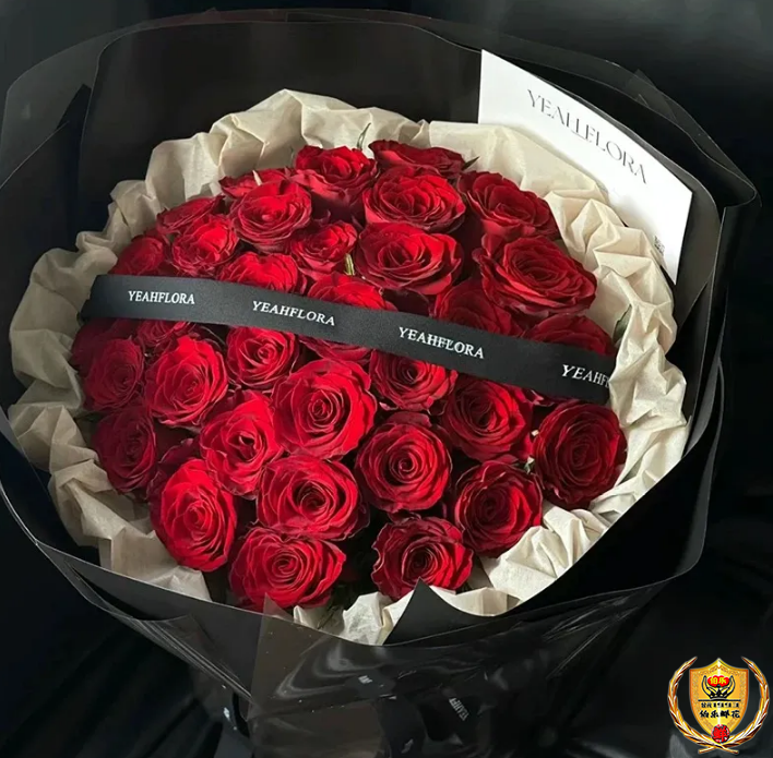 520花束【爱一直在】33朵红玫瑰生日鲜花生日花束送爱人女友闺蜜花店鲜花配送花店送花上门
