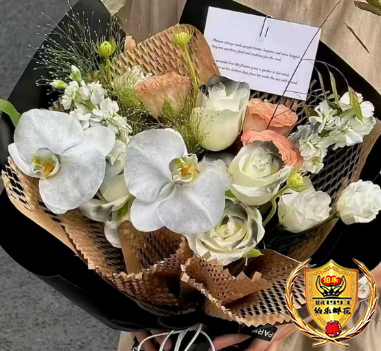 520专属【与你共赴】蝴蝶兰黑骑士卡布奇诺混搭花束生日花束生日鲜花送男友送老公花店送花上门