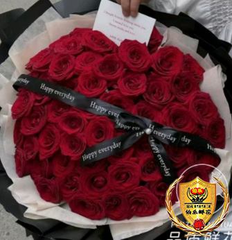 情人节专属【唯有你名入我心】热卖款经典33朵红玫瑰花鲜花束送老婆/女朋友/爱人生日花束、表白鲜花花店送花上门