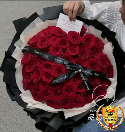 情人节专属【厮守】99朵红色玫瑰花束告白花束求婚花束生日花束送女友爱人老婆花店送花上门