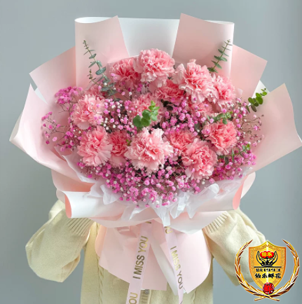 【时光荏苒 师恩永驻】11朵粉色康乃馨鲜花束教师节礼物送妈妈/老师/长辈花店送花上门