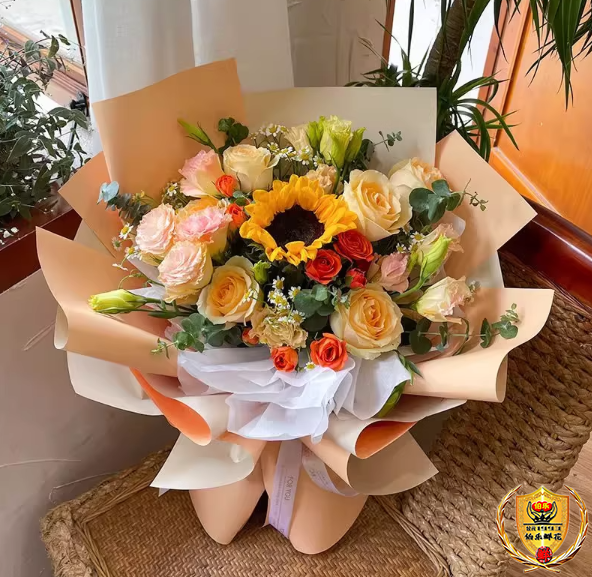 【鲜花爆款】1朵向日葵搭配5朵