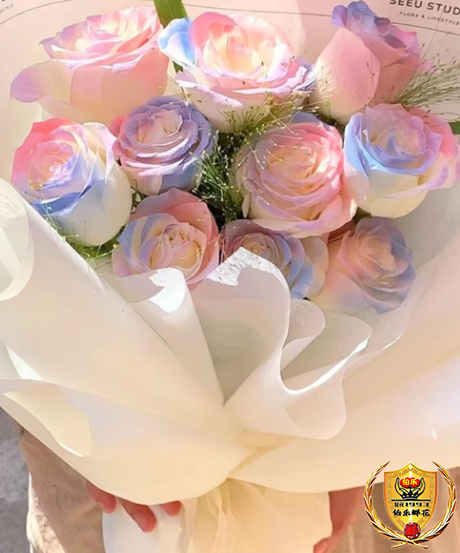 【人间至美】11朵人鱼姬玫瑰花混搭鲜花束生日鲜花惊喜花束送恋人送朋友送老师鲜花店配送