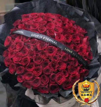 情人节专属【厮守】99朵红色玫瑰花束告白花束求婚花束生日花束送女友爱人老婆花店送花上门